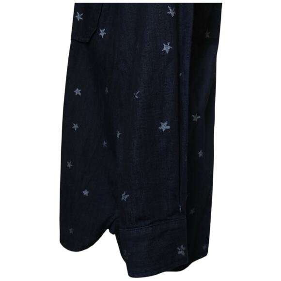 Current/Elliott The Perfect Shirt Washed Black with Mini Stars Size 1 - Picture 8 of 15